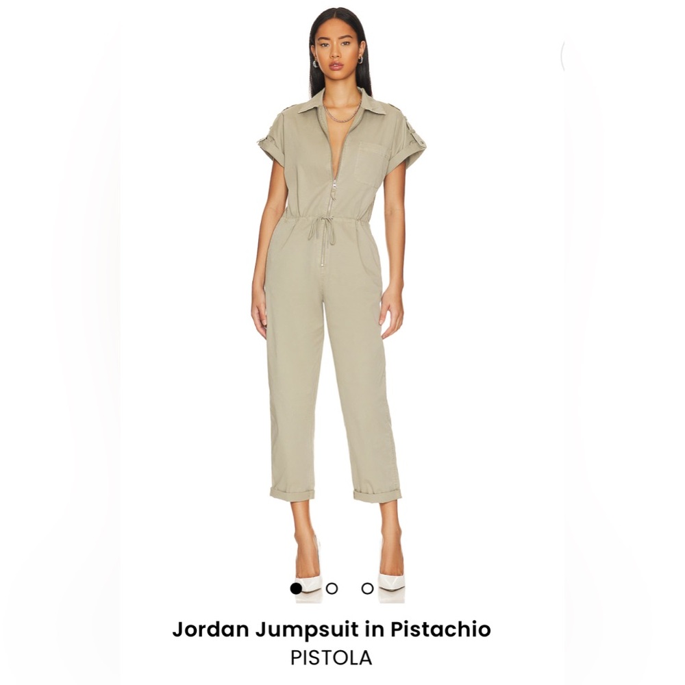 PISTOLA Jordan Jumpsuit in Pistachio Size Large